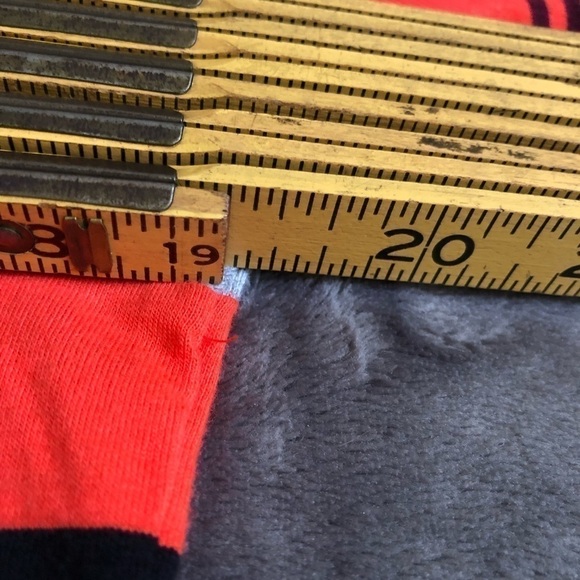 𝅺BOYS Hurley Orange gray and black striped collared short sleeve shirt lg 12-13 - Picture 6 of 8